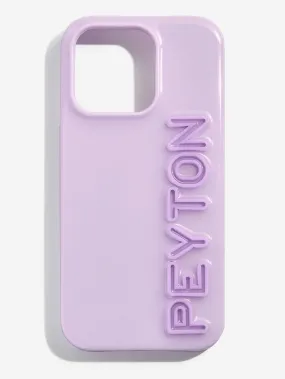 Fine Line Custom iPhone Case - Lavender