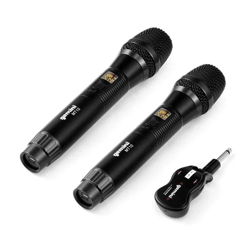 Gemini GMU-M200 Dual Handheld Wireless UHF Microphone System