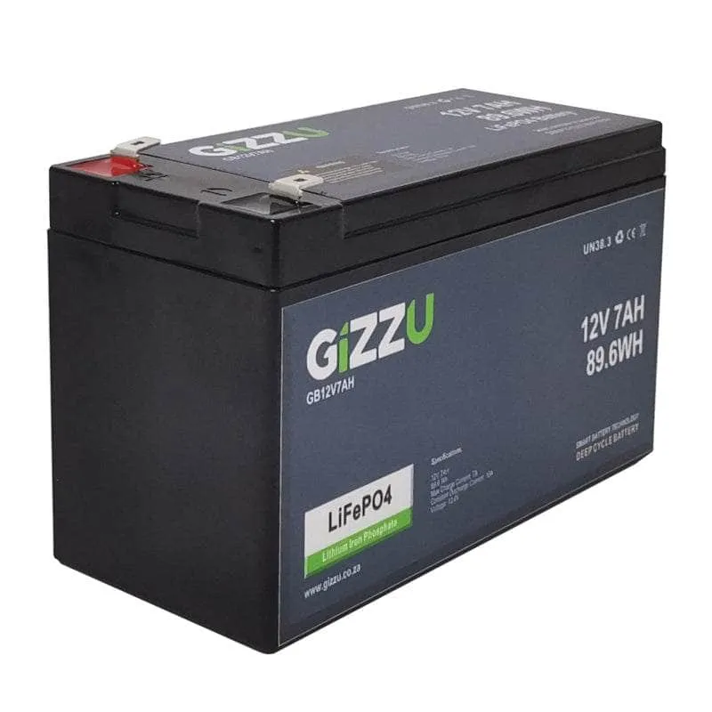 Gizzu 12v 7ah Lithium Batteries Gb12 V7 Ah