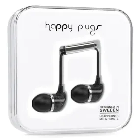 Happy Plugs In-Ear - Black Saint Laurent  (UNIK Edition)