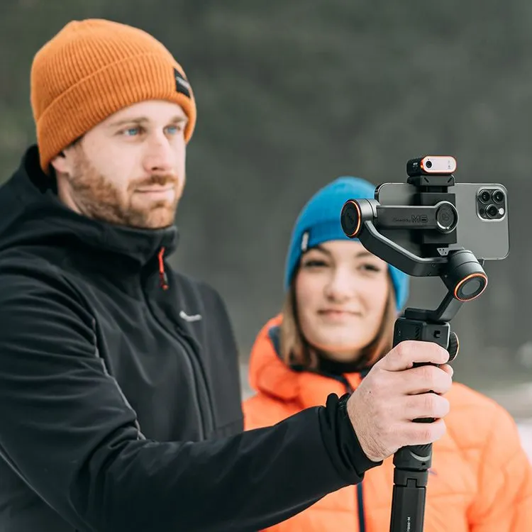 Hohem iSteady MT2 Kit 4-in-1 Camera Gimbal with 3-Axis Stabilizer, Built-in AI Tracker, Magnetic Fill Light CCT/RGB for  Compact Camera, Action Camera, Smartphone, Sony ZV-E10, A7S III, FX3, A6000, Canon EOS R5, R8, Nikon Z7 II, Z50