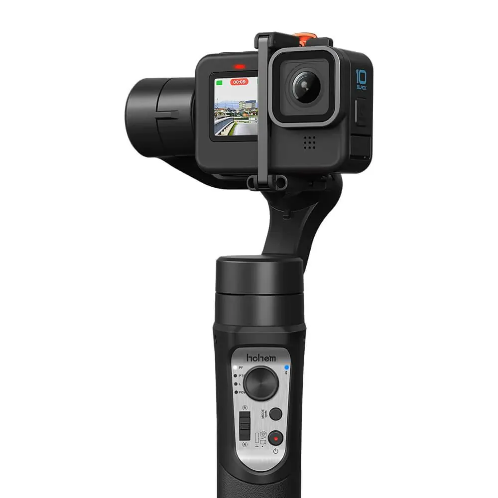 Hohem iSteady Pro 4 3-Axis Handheld Gimbal Stabilizer for GoPro Hero, DJI Osmo, Insta360 One R, Sony RX0 Series and Similar Size Sports Action Camera with Tripod, 3600mAh Built-in Battery, Powerbank Function and Wireless Control