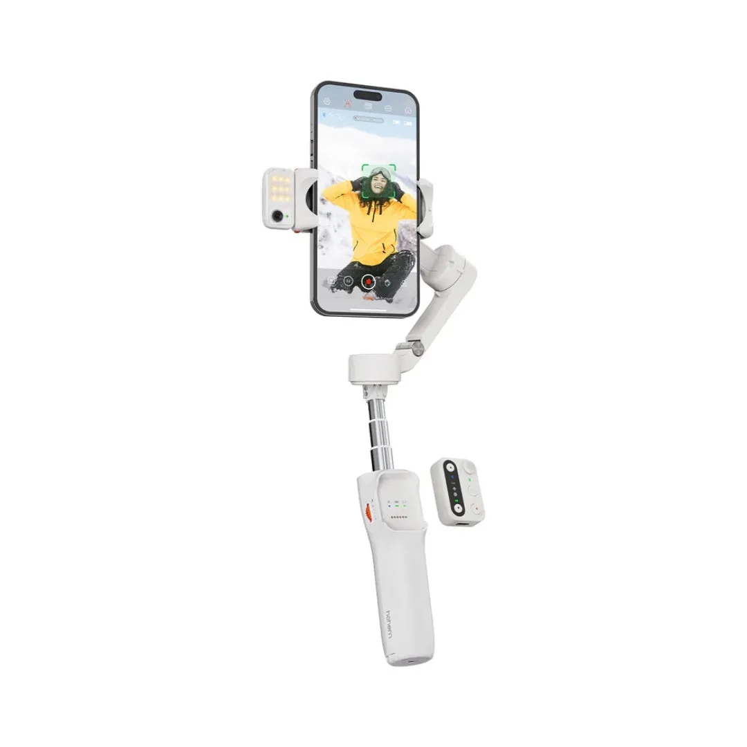 Hohem iSteady V3 Foldable Smartphone AI Gimbal Stabilizer White