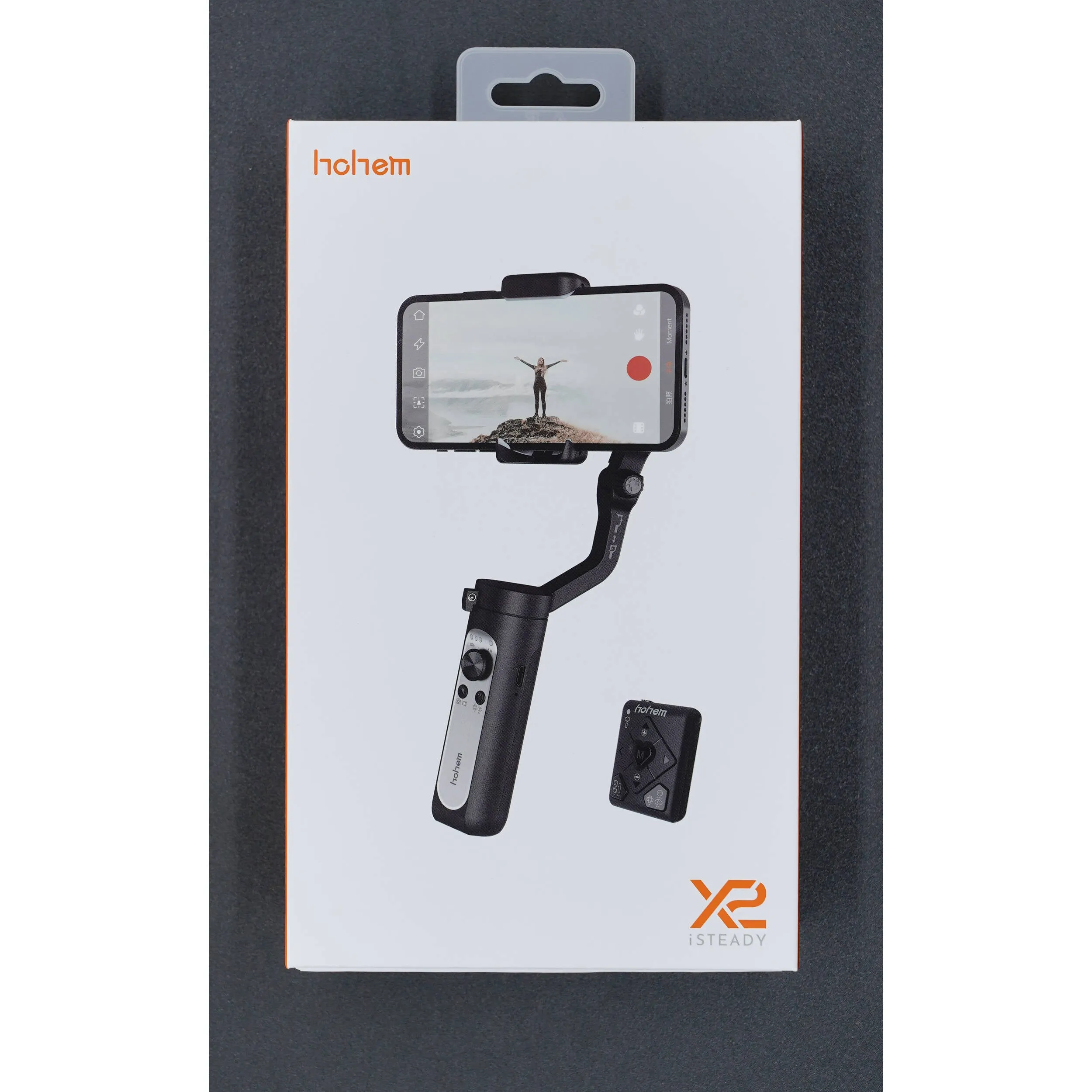 Hohem iSteady X2 3-Axis Smartphone Gimbal Stabilizer 10h Runtime with Wireless Remote Face and Object Tracking