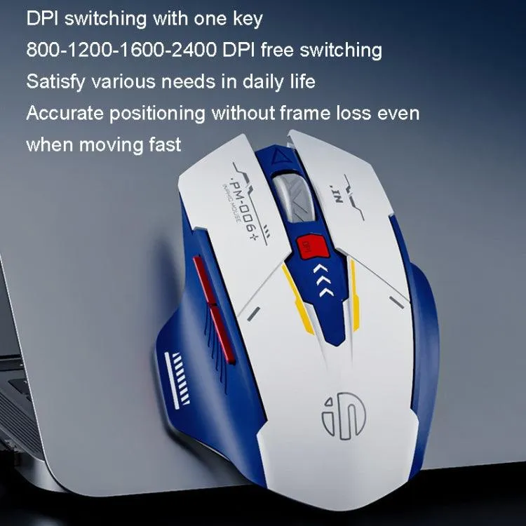 Inphic F9 Mecha Wireless Gaming and Office Mouse with Rechargeable Battery