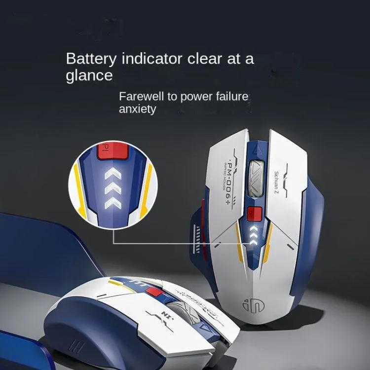 Inphic F9 Mecha Wireless Gaming and Office Mouse with Rechargeable Battery