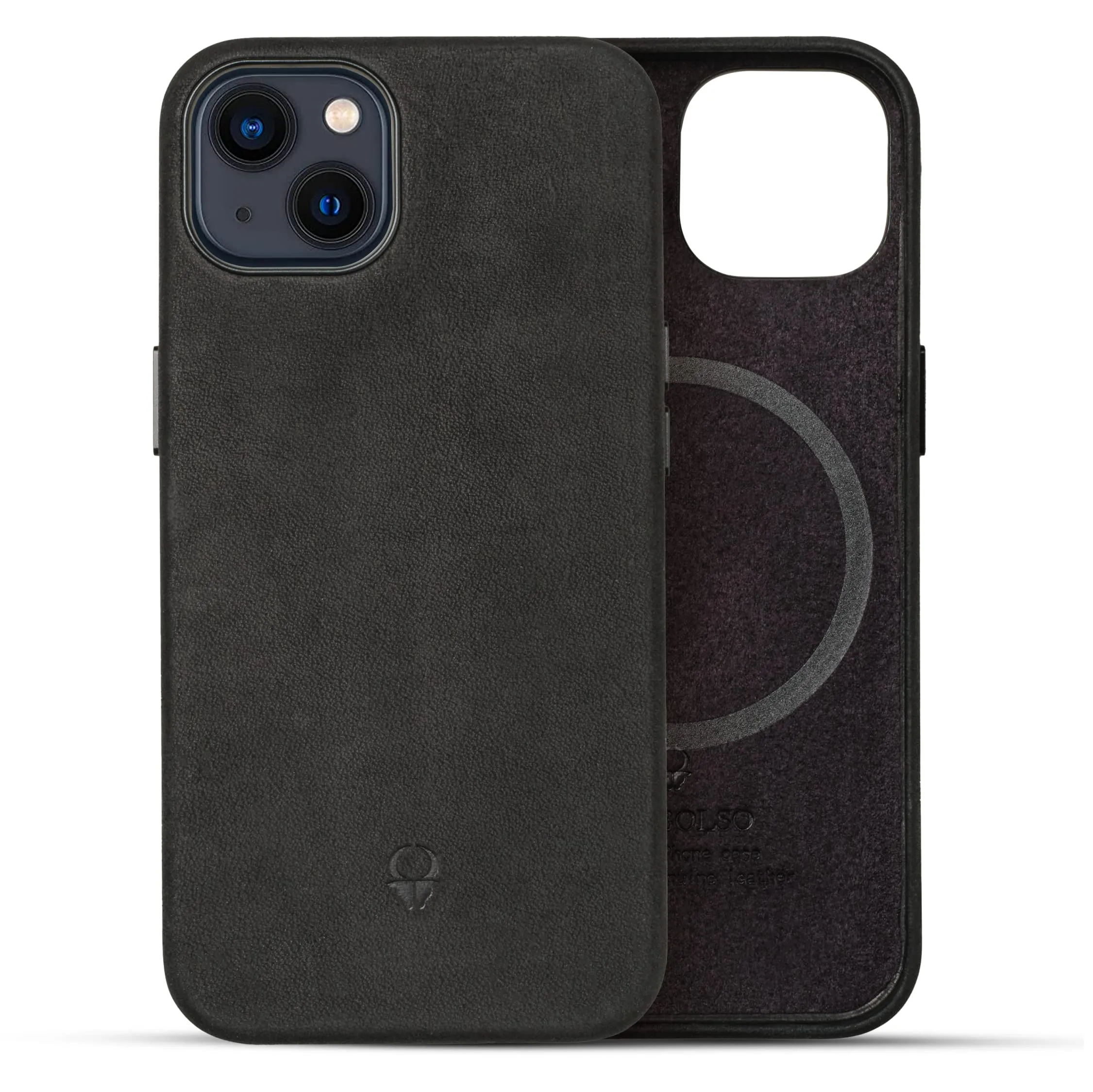 Iphone 14 Case Leather - Apple Iphone Case In Vintage Black - Compatible