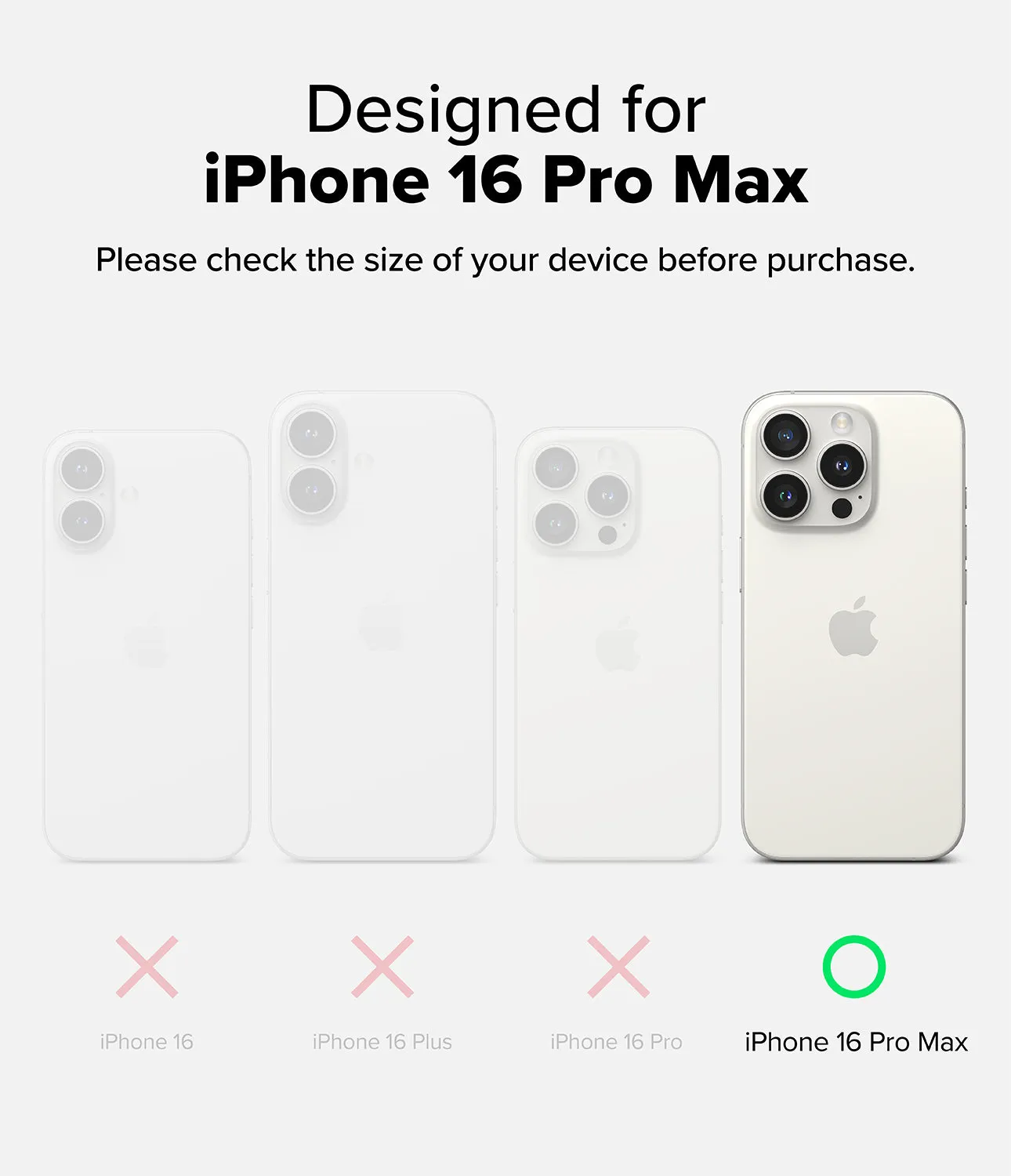 iPhone 16 Pro Max Case Cover | Fusion Magnetic Series| Matte Clear