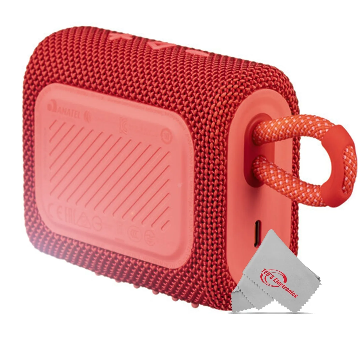 JBL Go 3 Portable Bluetooth Waterproof Speaker Red