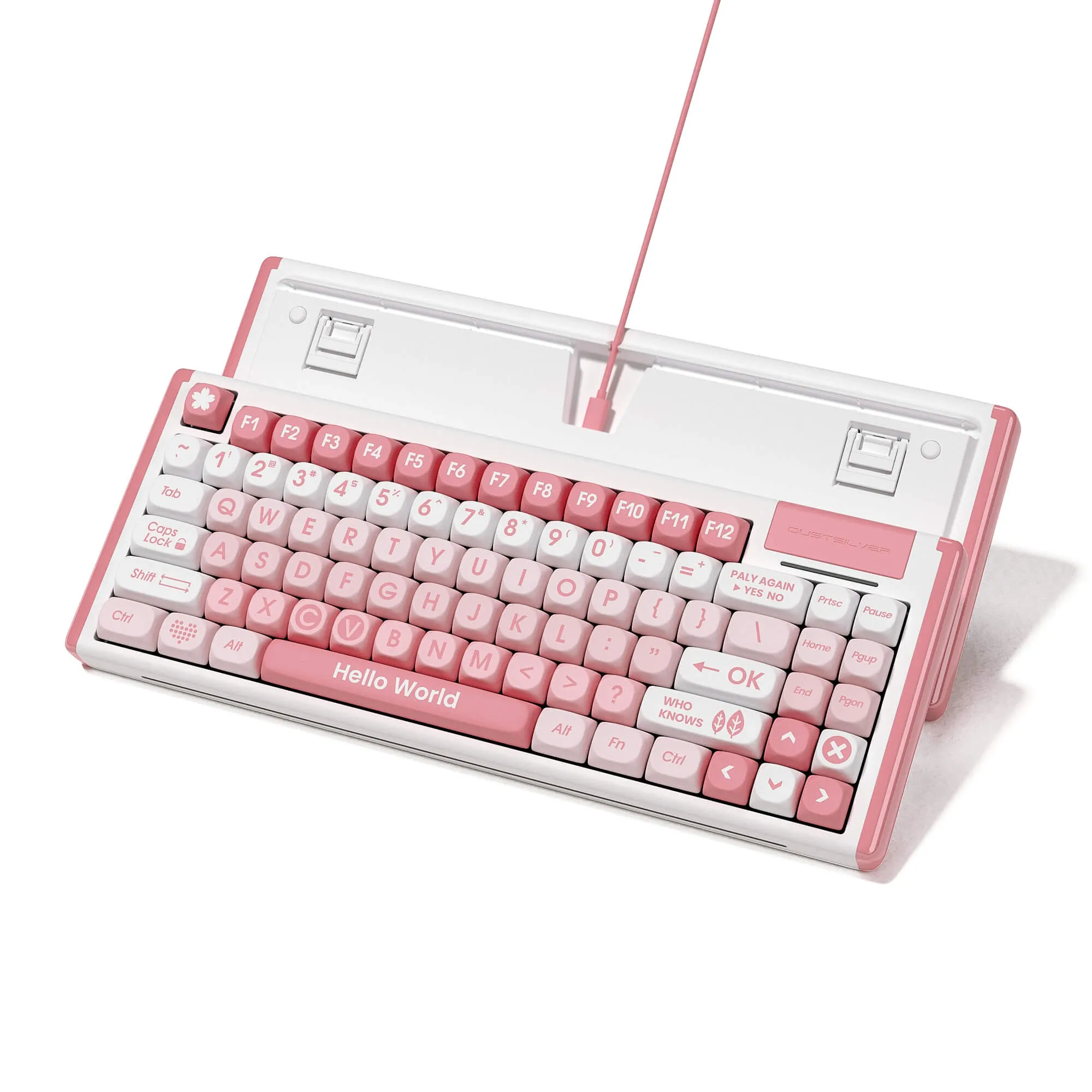 K84 Peach Blossoms Welded Keyboard