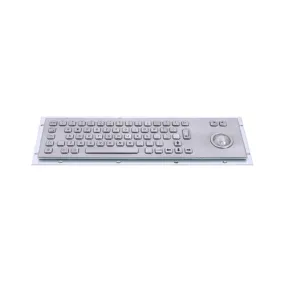 KBS-PC-D1 Stainless Steel Keyboard with Trackball