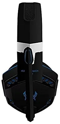 KOTION EACH G2000 Pro Gaming Headset with Mic Over-Ear Led Stereo Music Gaming Headphones Earphone for PS4, New Xbox One, Laptop Tablet Game - Blue-Black