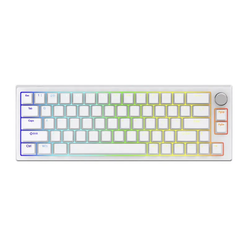 Latenpow Looting66 Magnetic Switch Keyboard 65% NKRO Hot Swappable RGB Fast Trigger With PBT Keycap MCU Hall Sensor Knob