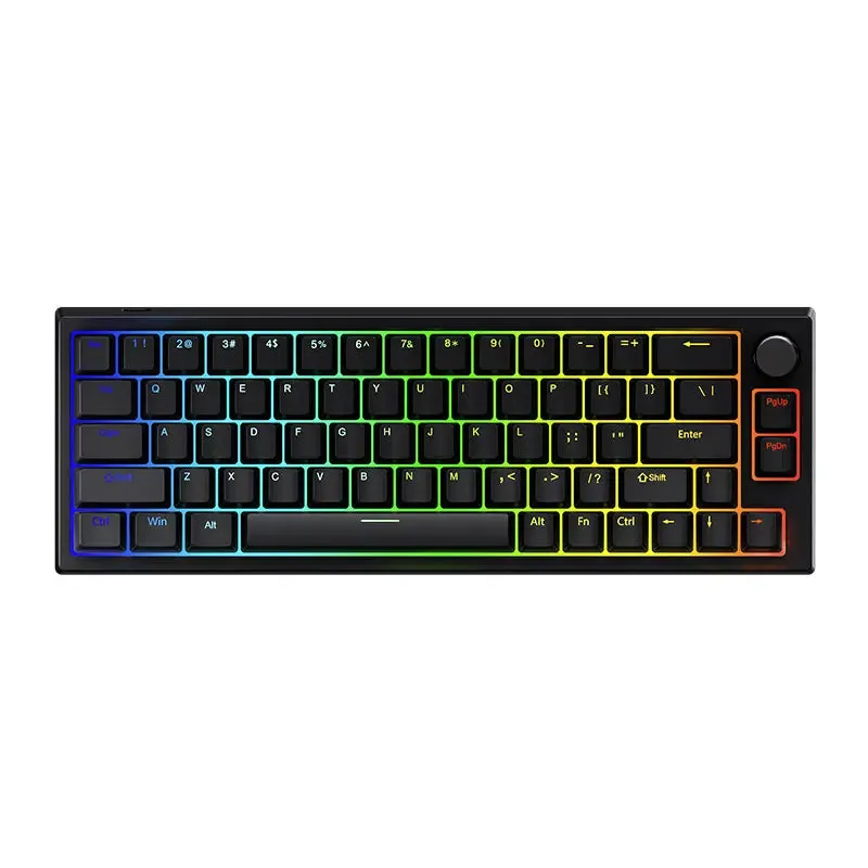 Latenpow Looting66 Magnetic Switch Keyboard 65% NKRO Hot Swappable RGB Fast Trigger With PBT Keycap MCU Hall Sensor Knob