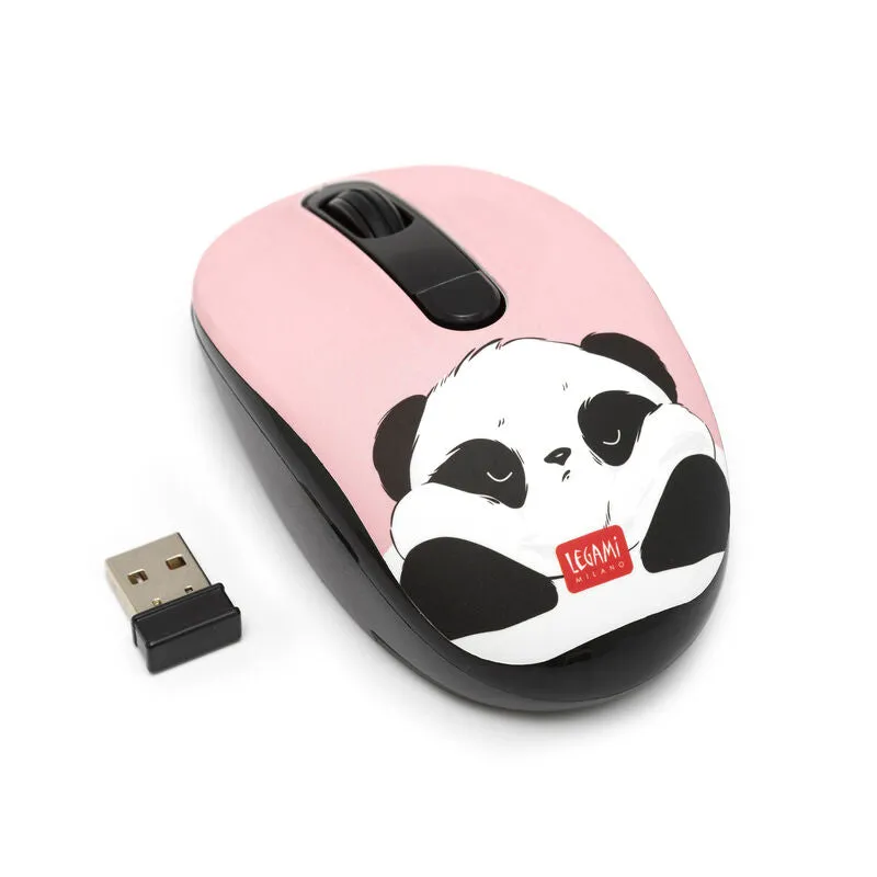 Legami Wireless Mouse with USB receiver - Panda