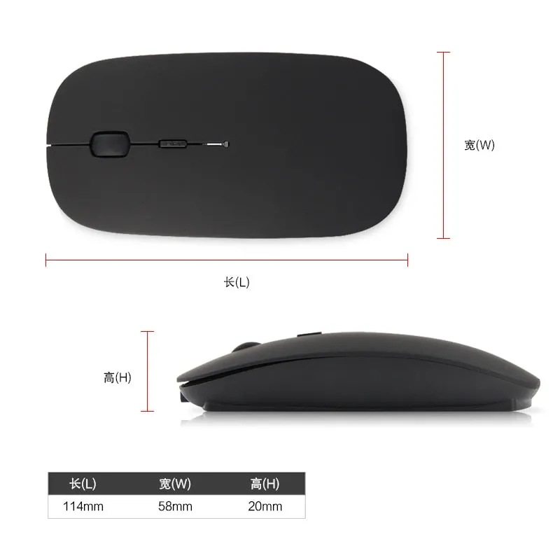 Lilaofei For Apple Macbook Rechargeable Bluetooth Mouse