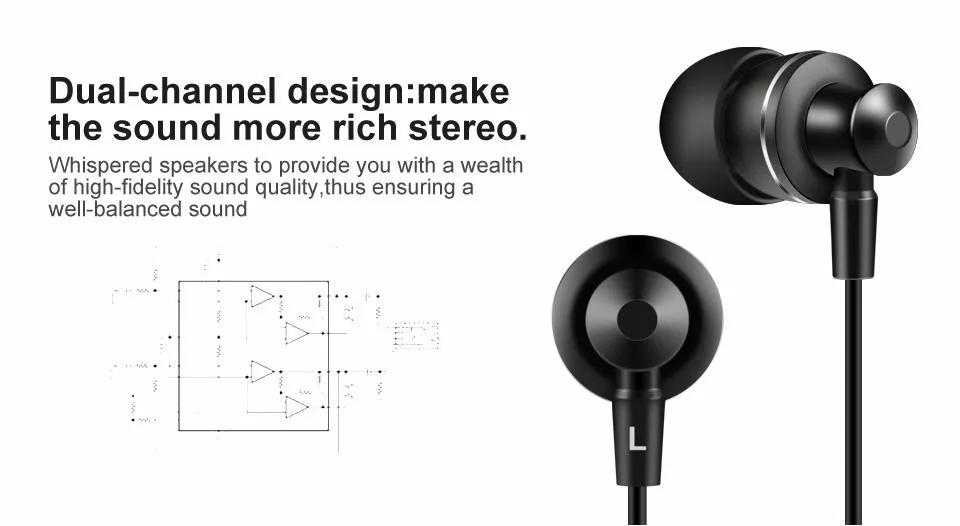 M3 Metal Earbuds with Microphone