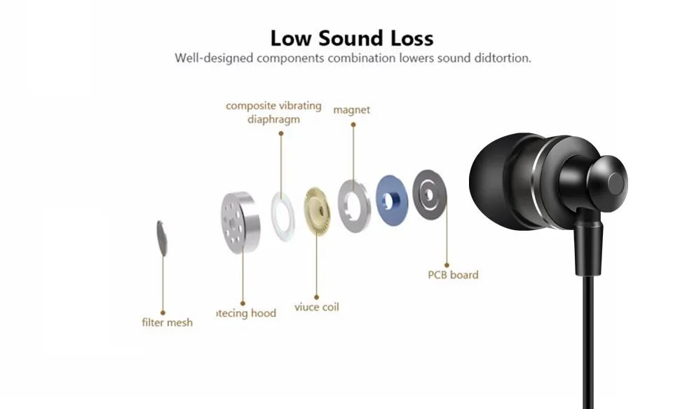 M3 Metal Earbuds with Microphone