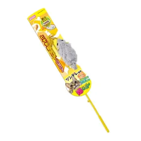 Marukan Mouse Wand Cat Toy