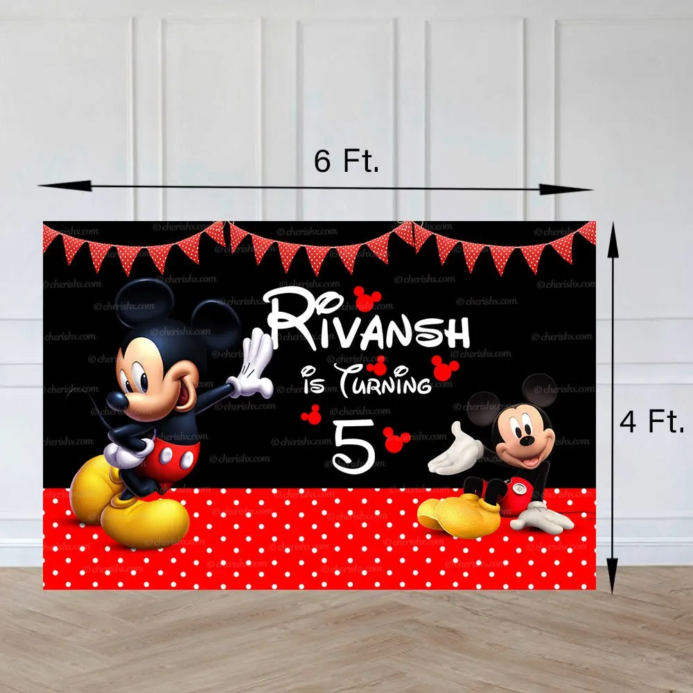 Mickey Mouse Birthday Combo Kit - Gold