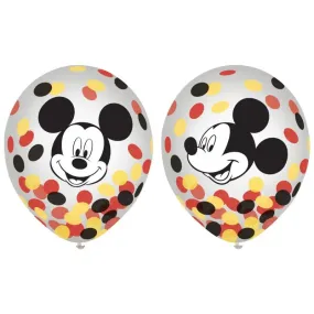 Mickey Mouse Forever Confetti Balloons - Pack of 6