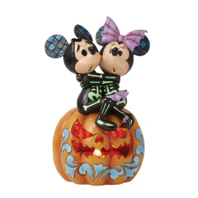 Mickey&Minnie Scared Skeletons