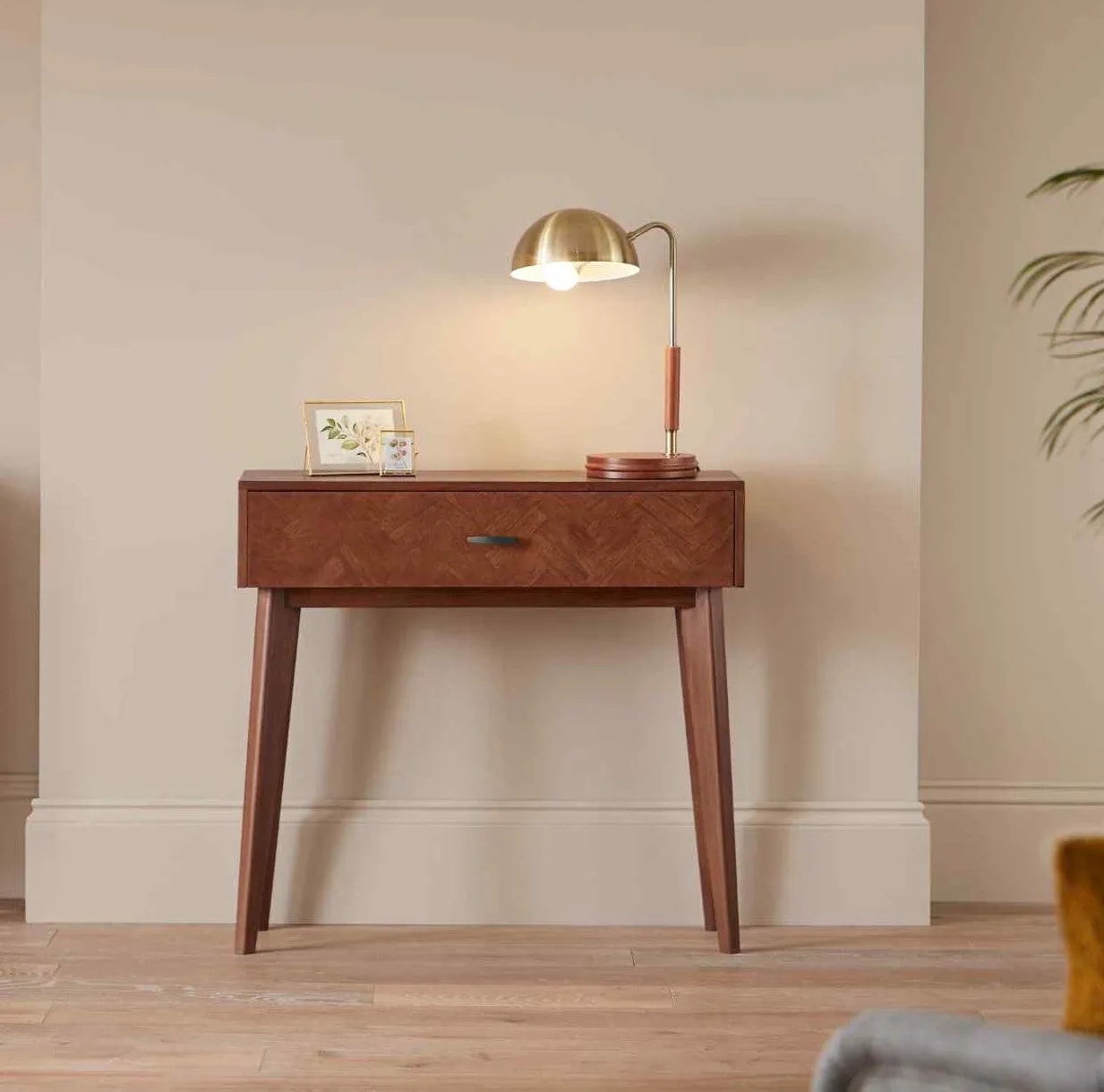 Mid Century Modern Parquet Dressing Table and Desk (scuffed)