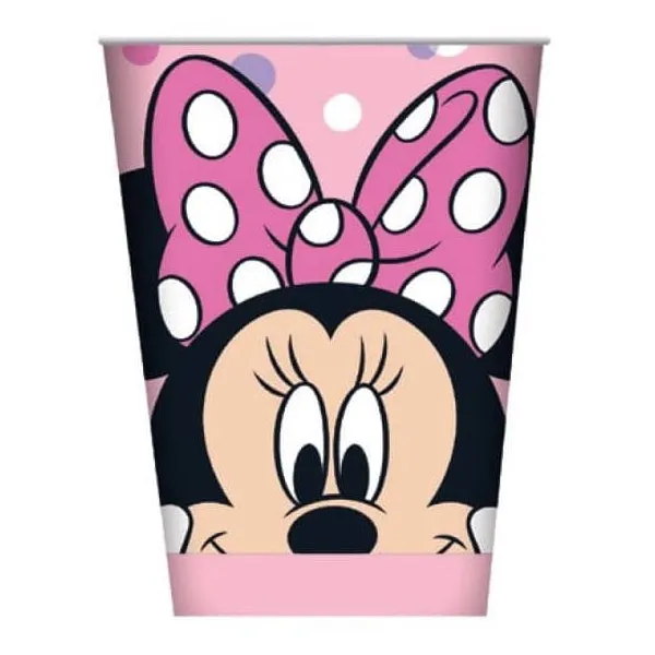 Minnie Mouse Face Cups - 8 Pkt