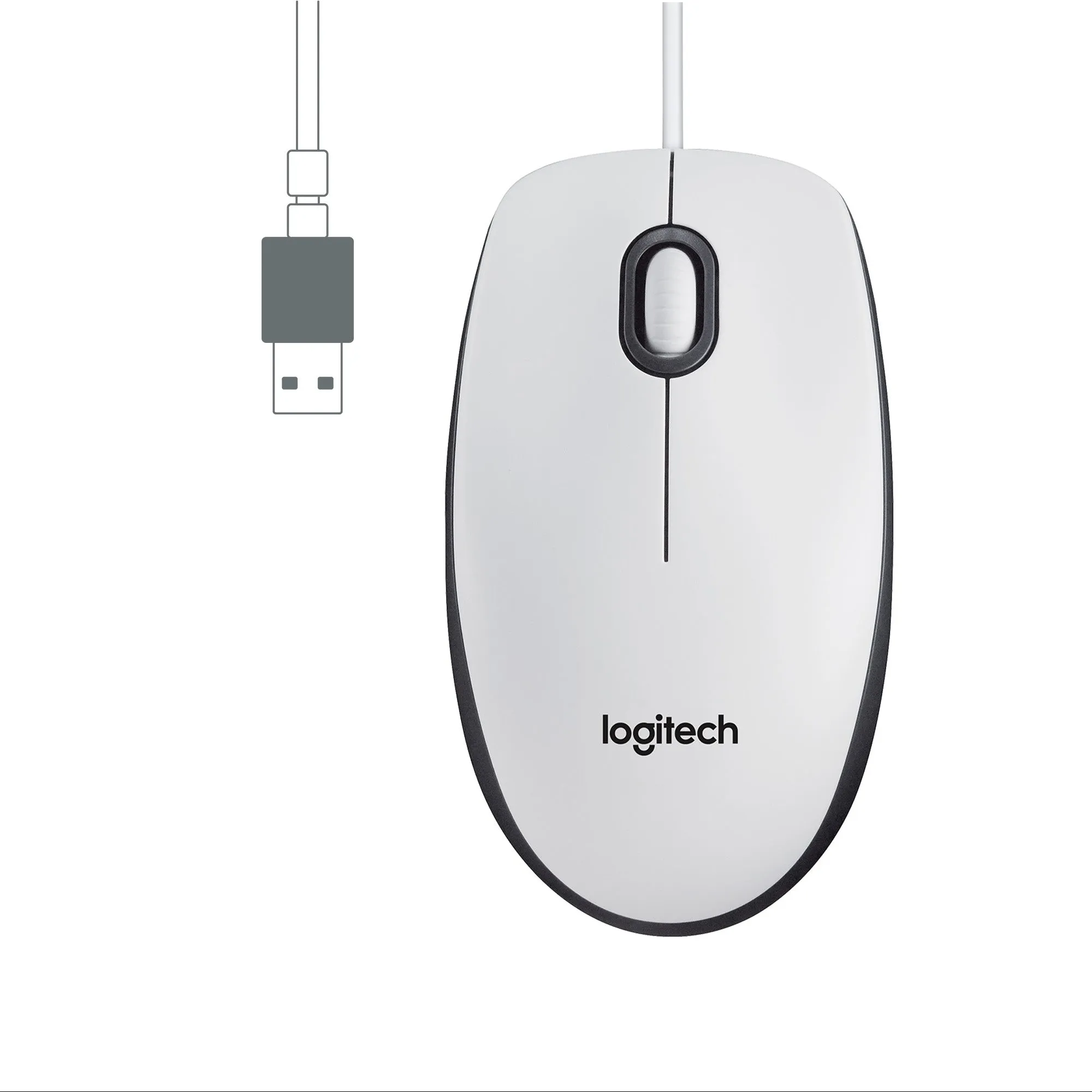 Mouse M100-White-Usb