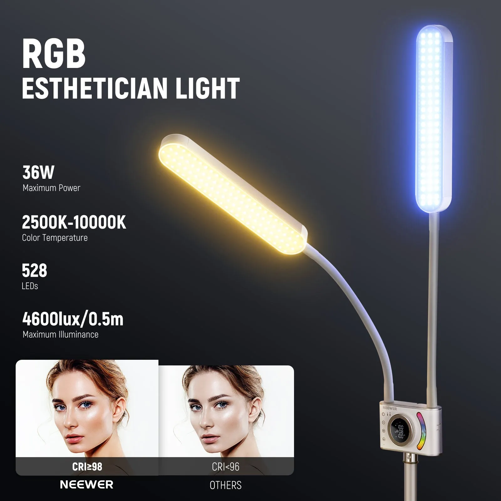 NEEWER BH40C RGB Esthetician Light Kit