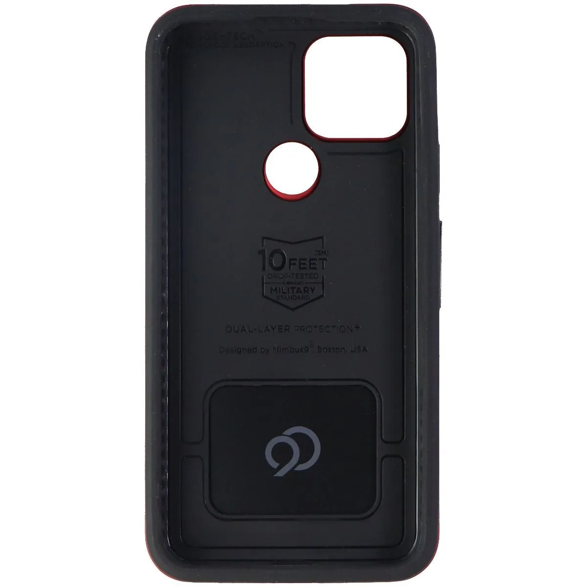 Nimbus9 Cirrus 2 Series Hard Case for Google Pixel 5 Smartphones - Red/Black