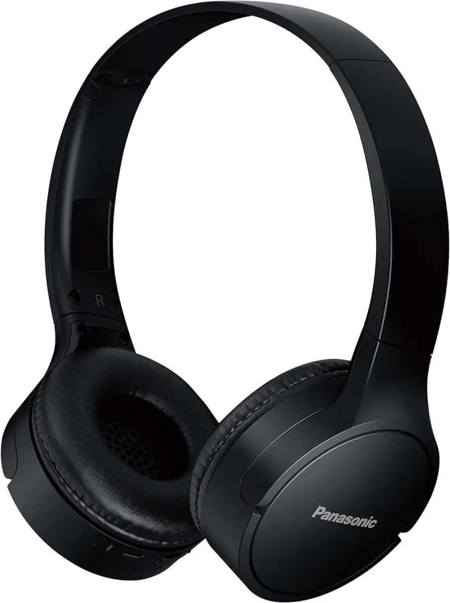 Panasonic RBHF420BEK Bluetooth On-Ear Headphones, Voice Control, Wireless, Up to 50 Hours Battery Life - Black