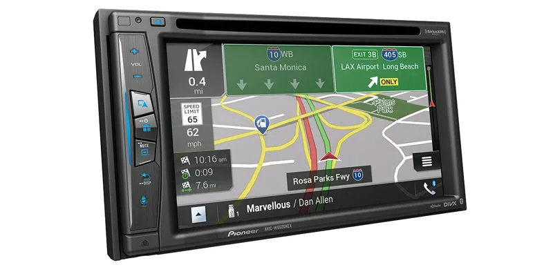 Pioneer AVIC-W6600NEX Flagship In-Dash Navigation AV Receiver with 6.2" WVGA Capacitive Touchscreen Display