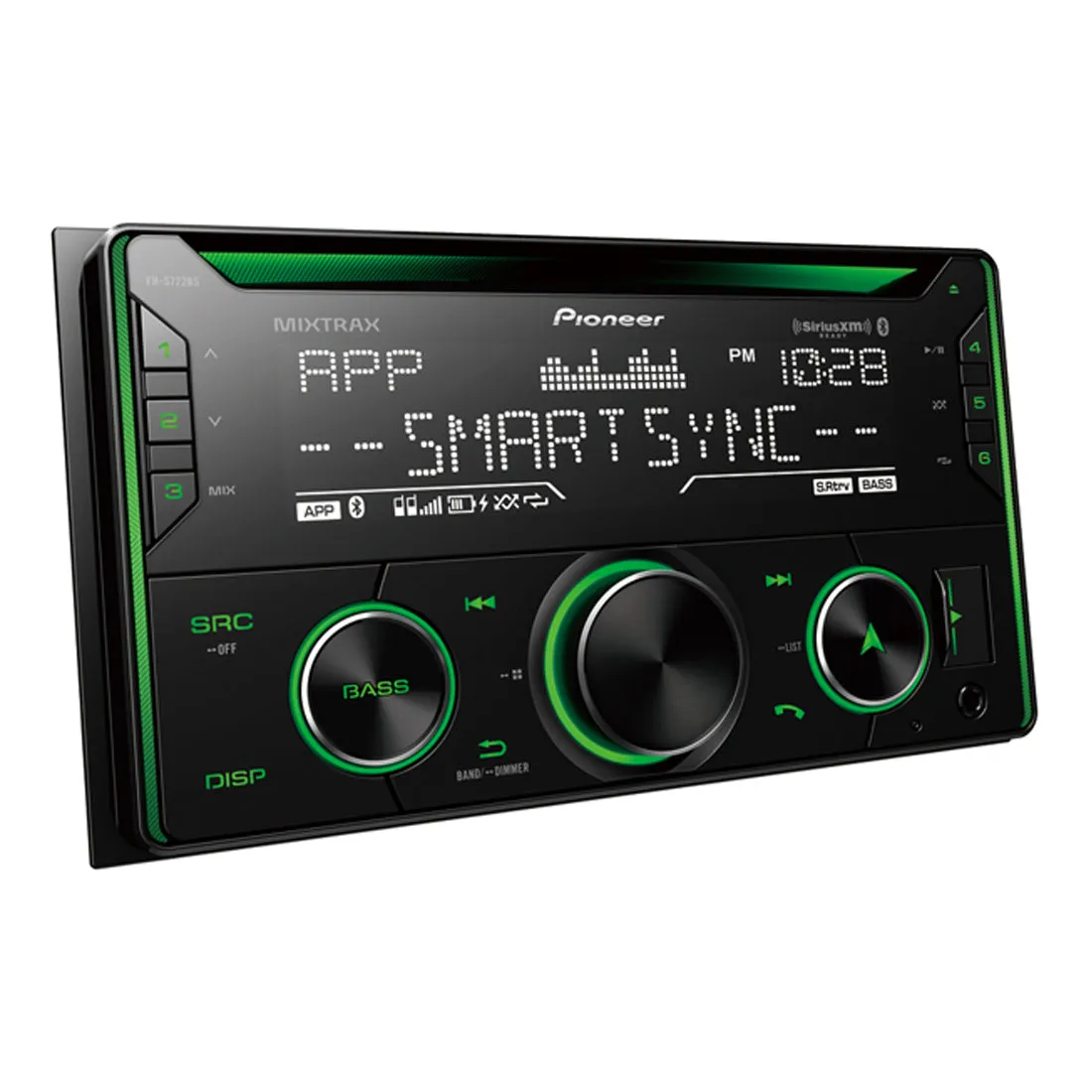 Pioneer FH-S722BS Enhanced Double DIN CD and Bluetooth Receiver with Smart Sync