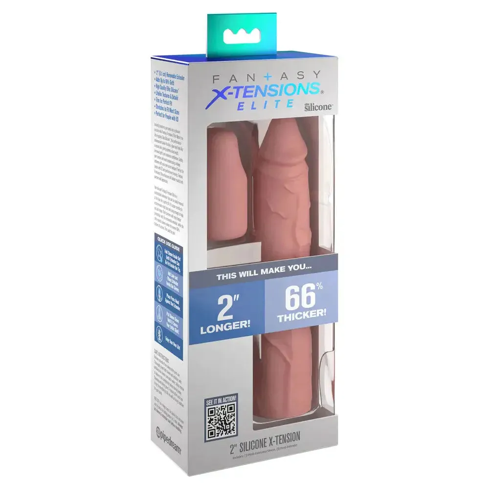 Pipedream 8-inch Silicone Flesh Pink Penis Extender