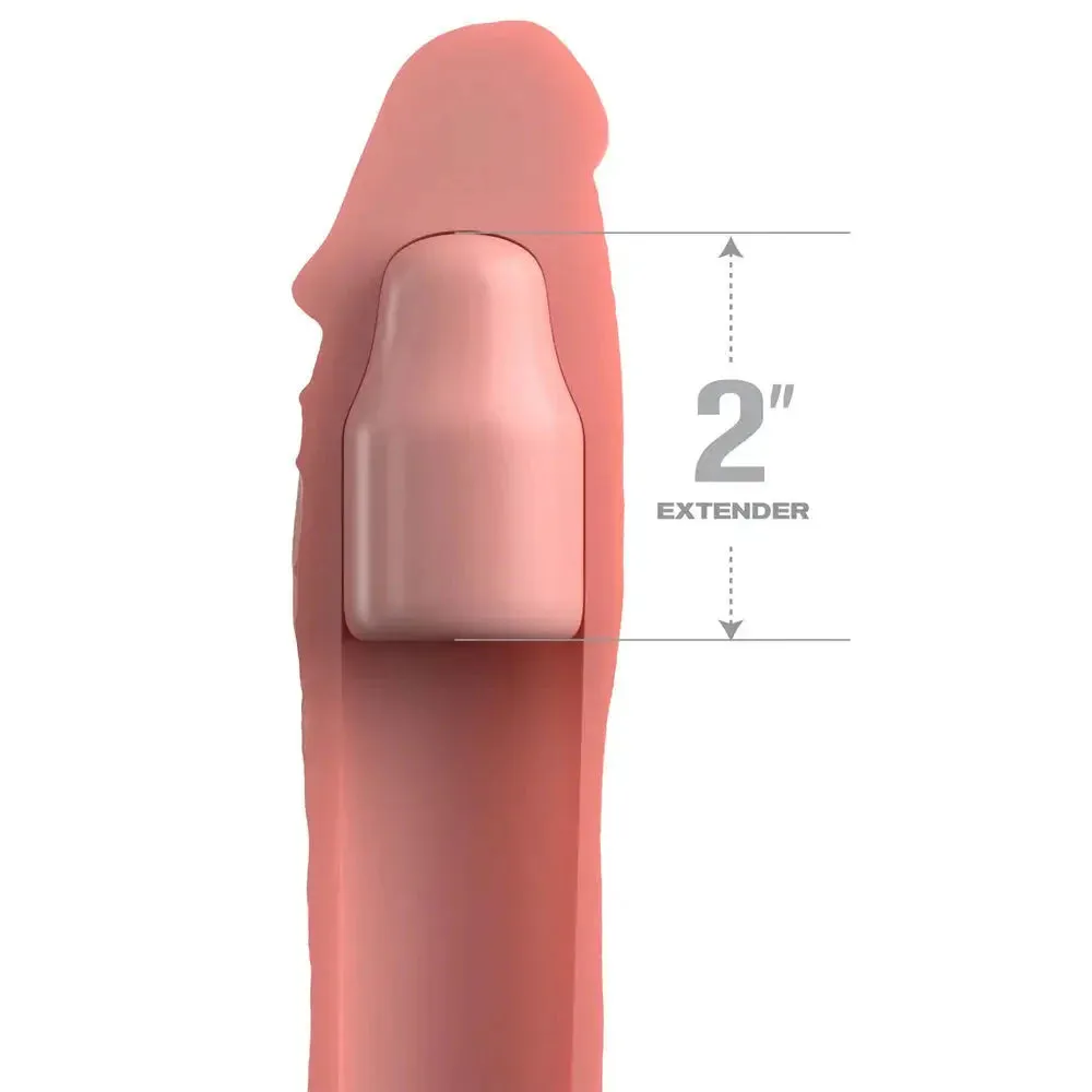 Pipedream 8-inch Silicone Flesh Pink Penis Extender