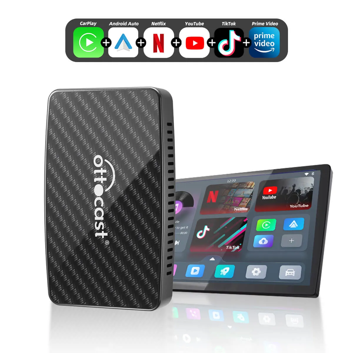 Play2Video Pro Wireless CarPlay/ Android Auto All-in-one Adapter