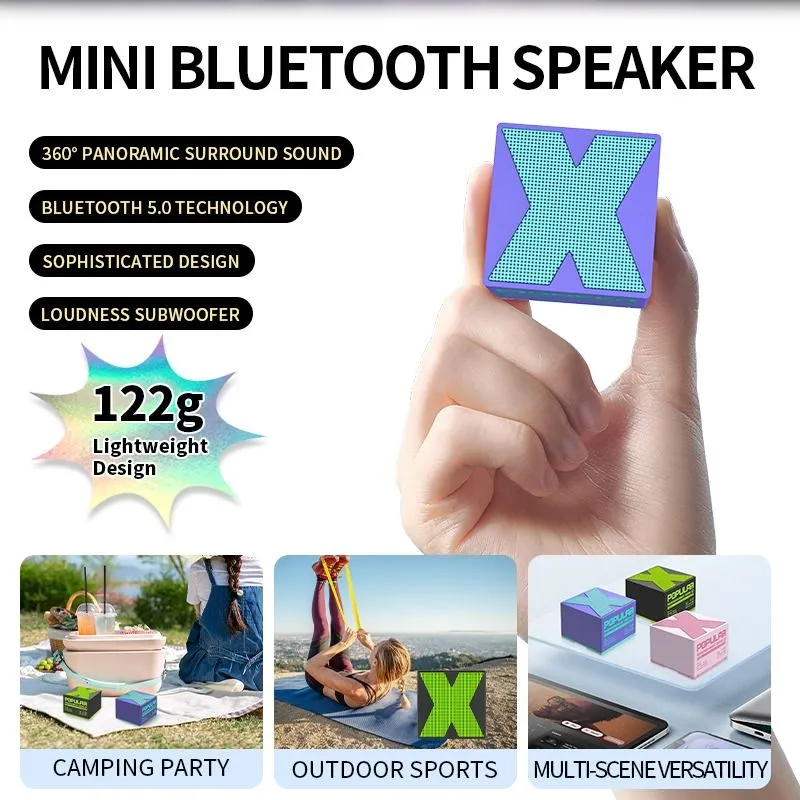 Pocket Bluetooth Speakerx1 , kids speaker with subwoofer- 400 mah battery with c type charging (pack of 1 Speaker)- Playmaster