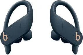 Professional Title: "Power Pro Wireless Earbuds with Apple H1 Headphone Chip, Class 1 Bluetooth, 9 Hours Listening Time, Sweat Resistant, Built-In Microphone - Navy"