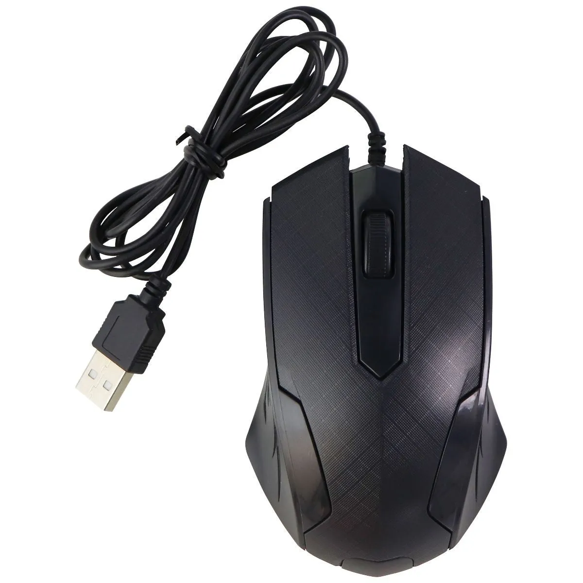 Q Micro Wired USB 3D Optical Mouse for Windows PC & More - Black