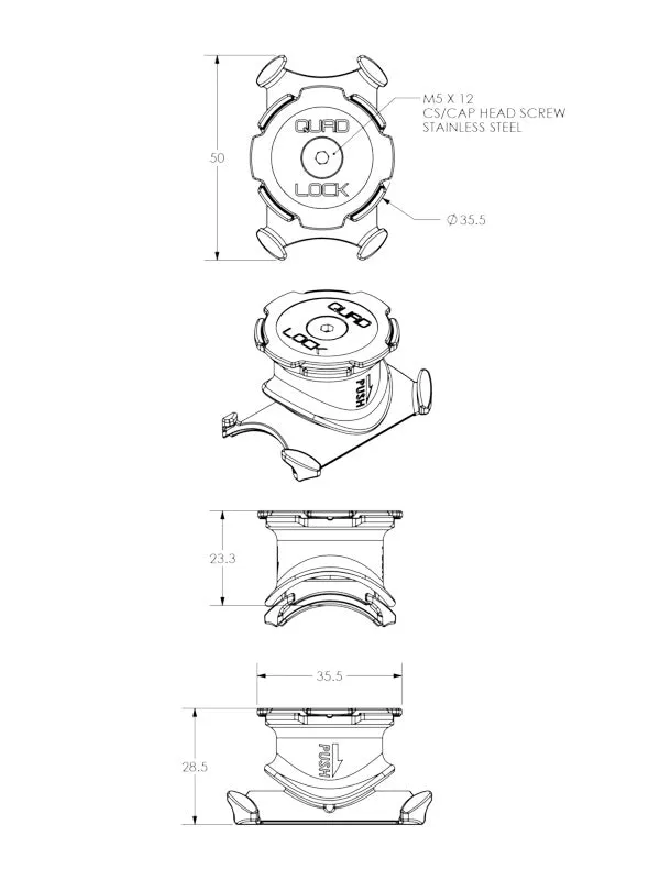 Quad Lock Bike and Bar Mount