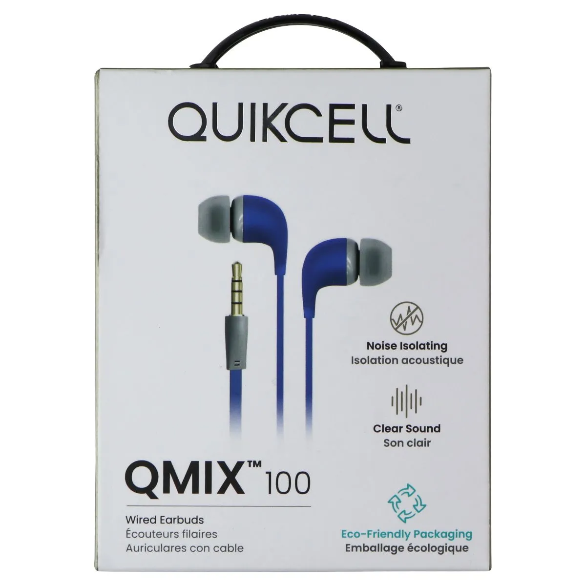 Quikcell QMIX 100 Wired Earbuds - Blue