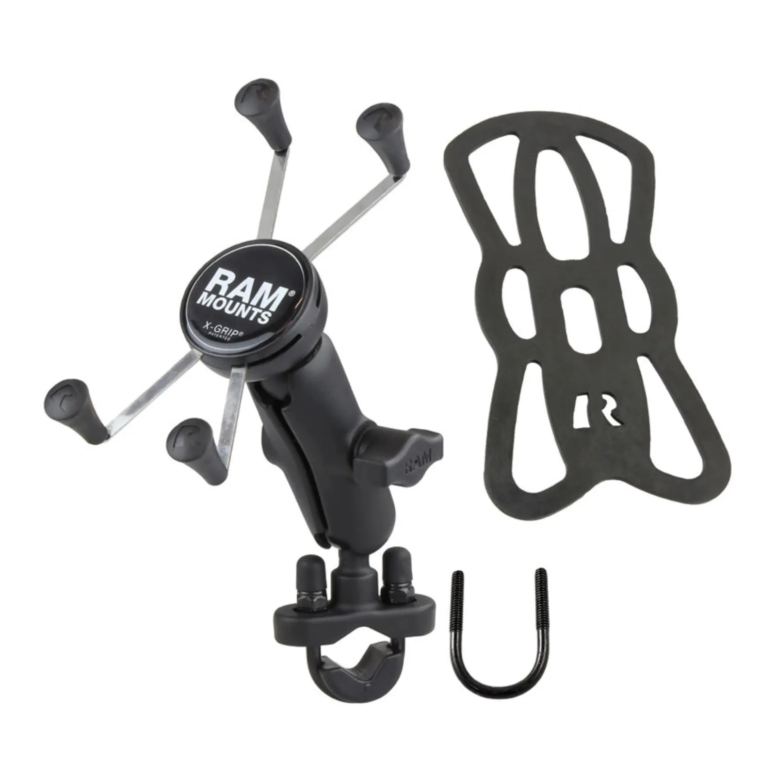 RAM X-GRIP LARGE PHONE MOUNT WITH HANDLEBAR U-BOLT BASE