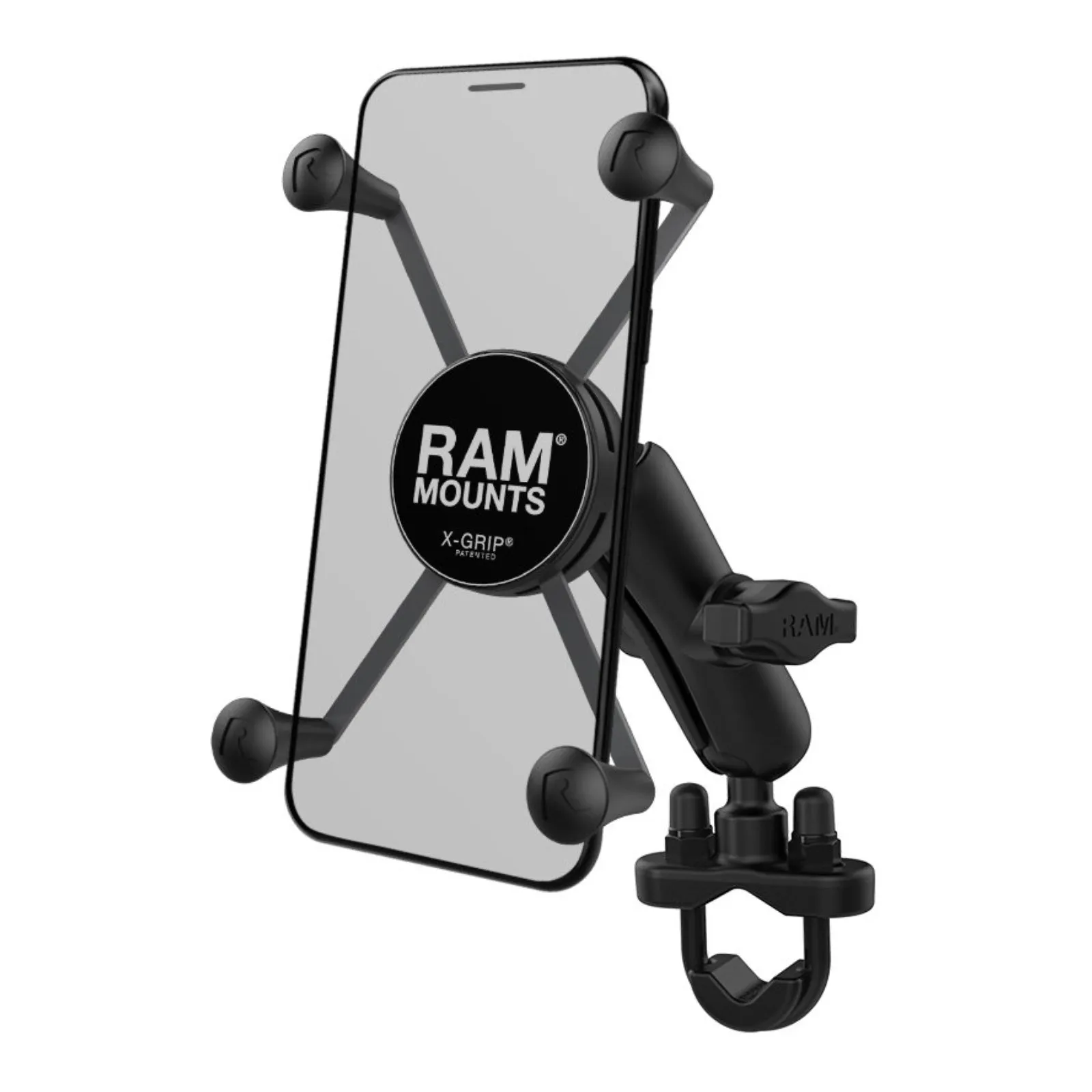 RAM X-GRIP LARGE PHONE MOUNT WITH HANDLEBAR U-BOLT BASE