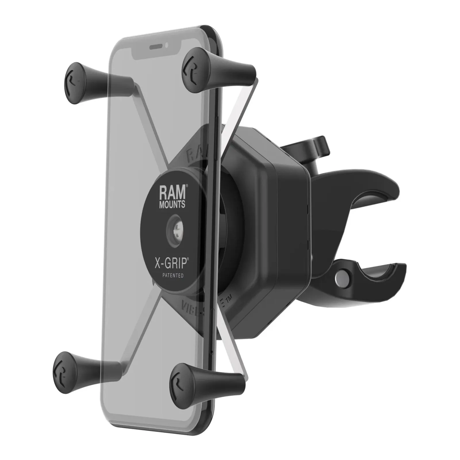 RAM X-Grip Large Phone Mount with Vibe-Safe & Small Tough-Claw