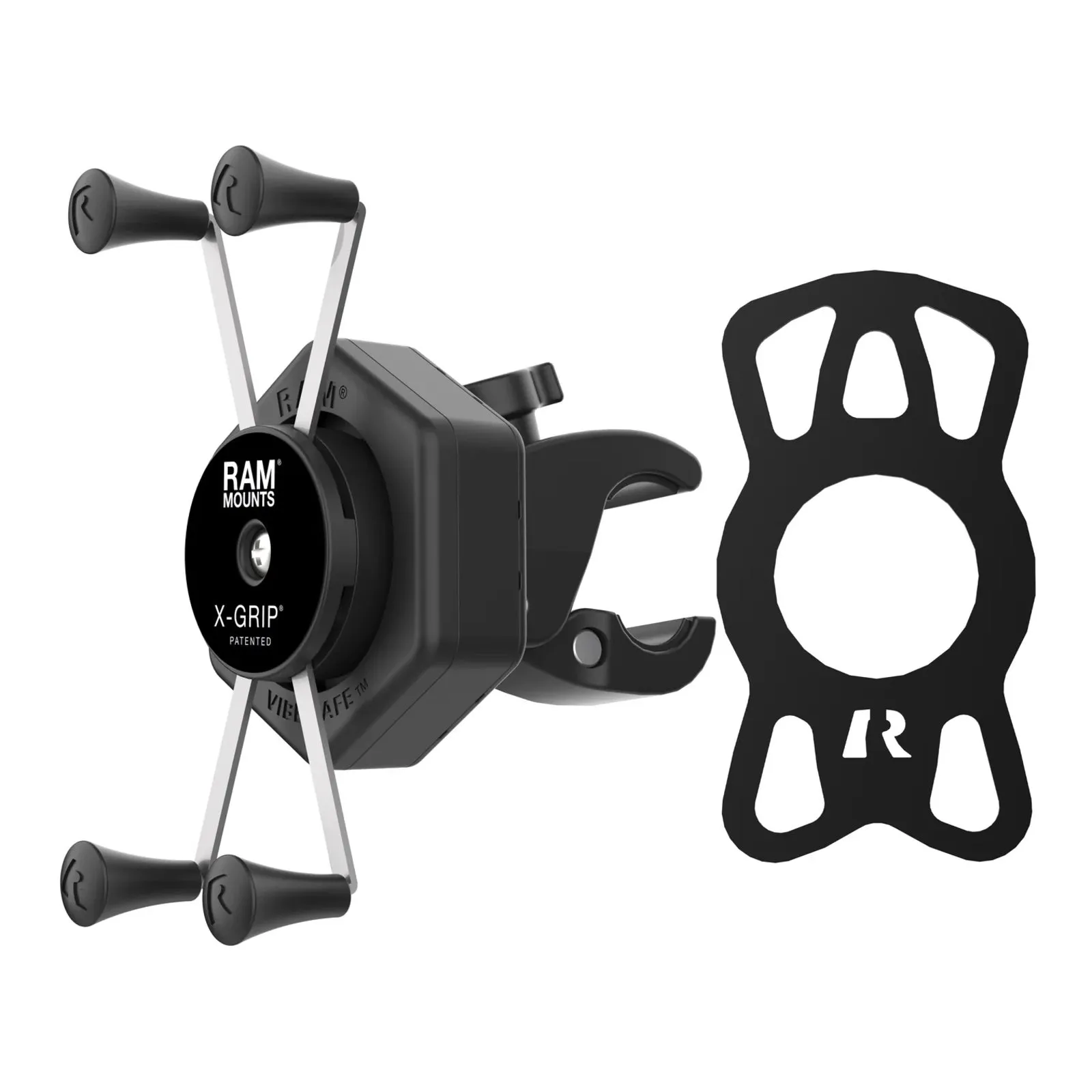 RAM X-Grip Large Phone Mount with Vibe-Safe & Small Tough-Claw