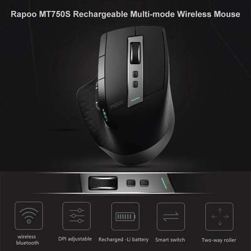 Rapoo Multi-mode Wireless Bluetooth Mouse Computer Gaming Mouse