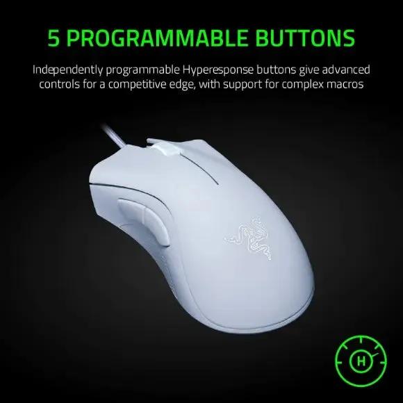 Razer DeathAdder Essential Gaming Mouse - Mercury White