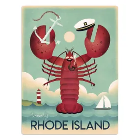 Rhode Island Lobster State Pride Vinyl Sticker