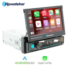 Roadstar - 7 Inch Multimedia Manual In-Dash System With Apple Carplay & Android Auto